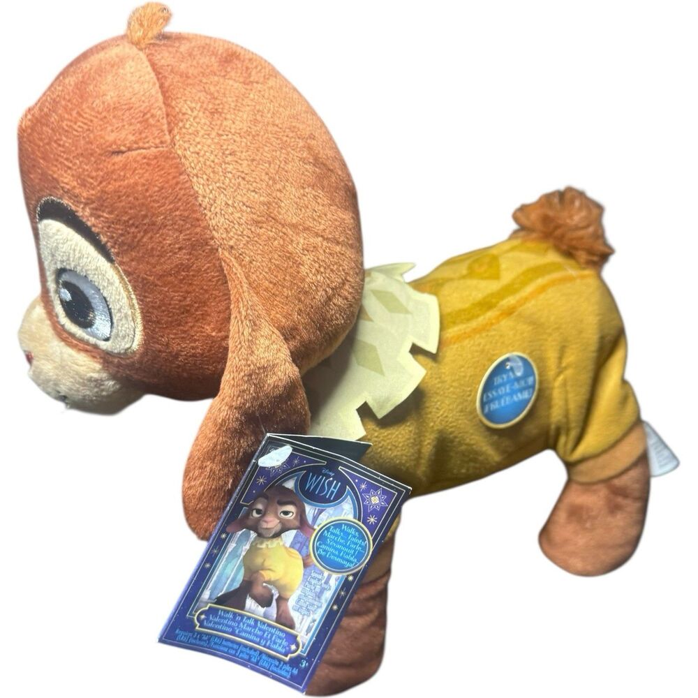Disney Wish Movie WALK N TALK VALENTINO 11" Fainting Goat Interactive Plush 2023
